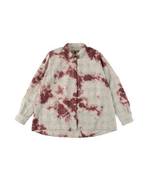 Suzusan Wool Cotton Linen Pencil Check Blouse - Multicolor