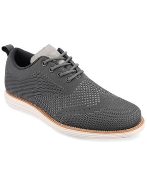 Vance Co. Ezra Wide Width Knit Dress Shoe - Gray