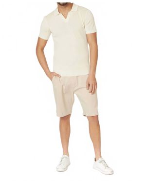 Hawks Bay Twill Summer Stretch 4 Pocket Chino Shorts - Natural