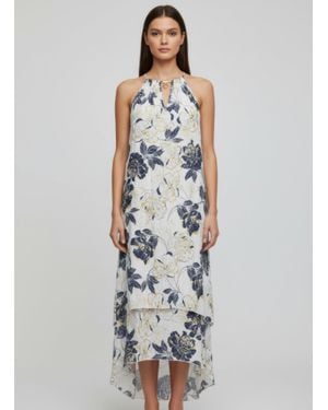 TRUEDAMES Mlle Gabrielle Floral Sleeveless Dress - White