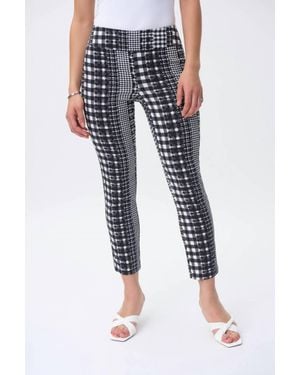 Joseph Ribkoff Pull On Cropped Pants - Blue