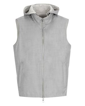 Montecore Wool Reversible Hooded Jacket - Gray
