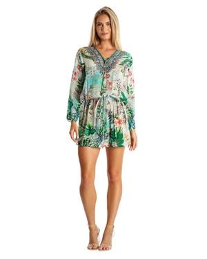 La Moda Clothing Blythe Tunic Dress - Green