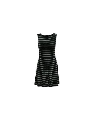 Alice + Olivia Monah Stripe Dress - Black