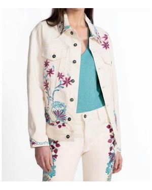 Johnny Was The Classic Denim Jacket Leilana - White