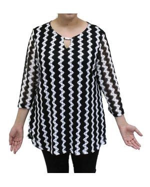 Southern Lady Moonlight Lace Top - Black