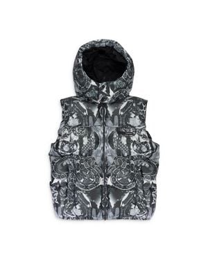 Purple Brand Poly Snap Off Hood Jet Multi Down & Puffer Jackets - Black