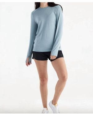 Free Fly Bamboo Shade Long Sleeve Top - Blue