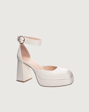Chinese Laundry Oaklen Platform Heel Pumps - Natural
