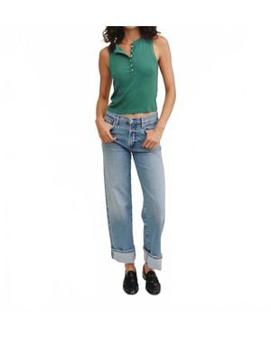 Bella Dahl Sleeveless Placket Top - Blue