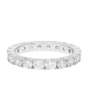 Allyanna Gifts Moissanite 3.0Ct Eternity Ring Band - Metallic