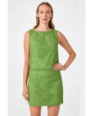 Trina Turk Cayley Lumi Lace Top - Green