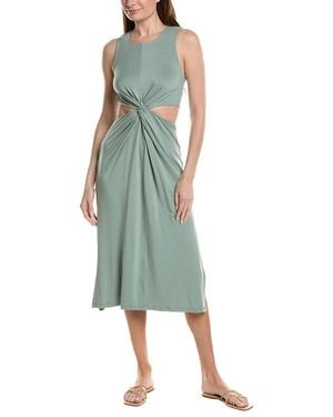 Beyond Yoga Around The World Front Twist Dress - Green