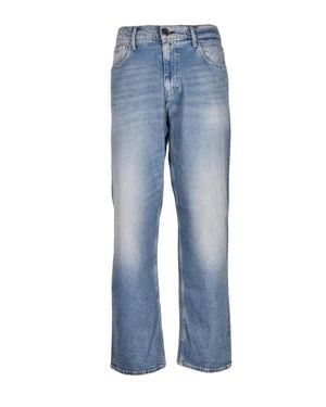 Replay Relaxed Fit Wash Jeans With Classic Five-Pocket Design - Blue