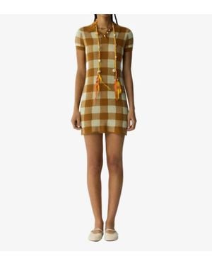 Guest In Residence Gingham Polo Dress - Yellow