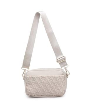 Sol And Selene Inspiration Woven Crossbody Bag - White