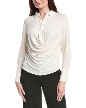Kenneth Cole Drape Top - White
