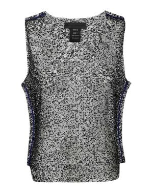 Maria Calderara Magpie Top - Gray