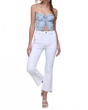 Hidden Jeans Happi Crop Wide Leg Pants - Blue