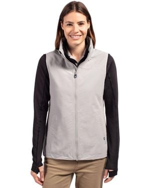 Cutter & Buck Charter Eco Recycled Full-Zip Vest - Gray