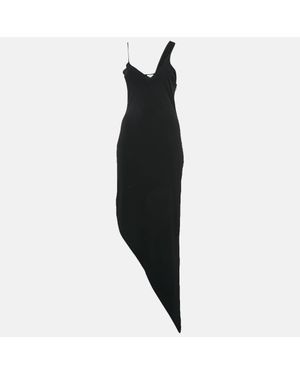 Lama Jouni Jersey Asymmetric Sleeveless Dress - Black