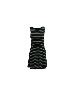 Alice + Olivia Monah Stripe Dress - Black