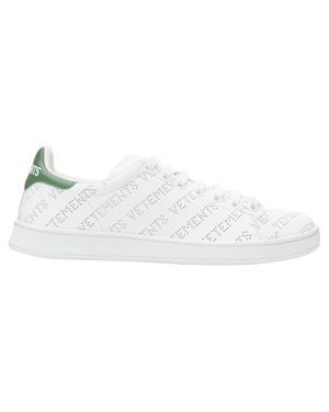 Vetements Demna Logo Perforated Leather Stan Smith Low Sneaker - White