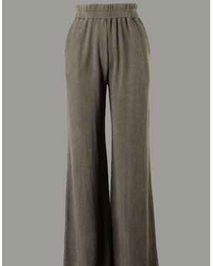 Fascination Wendy Waffle Pants - Gray