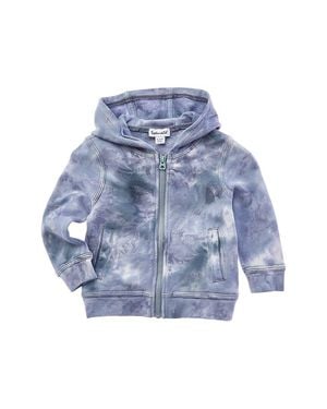 Splendid Shadow Wash Zip Up Hoodie - Blue