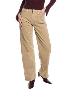 Mother The Dodger Sneak Taos Taupe Straight Leg Jean - Natural