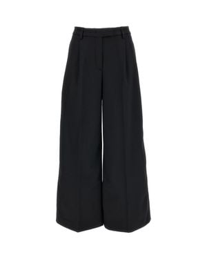 THE LATEST Wool-Blend E-Deva Wide-Leg Pants - Black