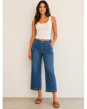 Ethyl Zipper Front New Body Jean - Blue