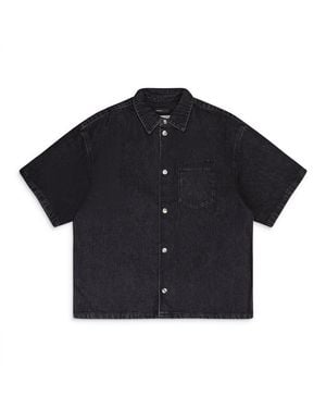 Purple Brand Ss Shirt Jacket Denim Jackets - Black