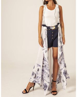 Masavi Savage Over Skirt Wild Pants - Blue
