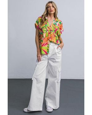 TRUEDAMES Adorable Posh Woven Cargo Pants - Gray