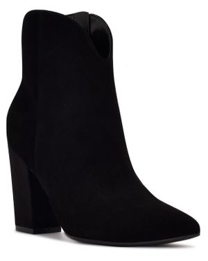 Nine West Tiddo 3 Patent Zip Up Ankle Boots in Black Lyst