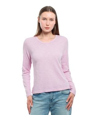 Wilt Baby Fit Long Sleeve Shrunken Crew Top - Pink