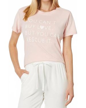 Pj Salvage Rescued Love Short Sleeve T-Shirt - White