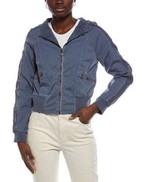 XCVI Gillian Bomber Jacket - Blue