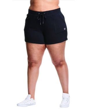 Champion French Terry Plus Size Shorts - Black