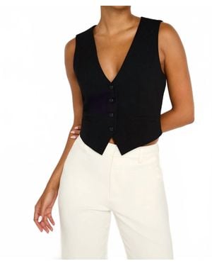 GOOD AMERICAN Essential Suiting Vest - Black