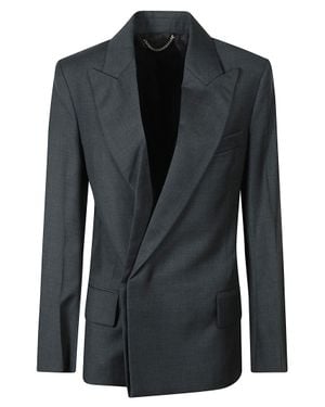Victoria Beckham Sculptural Layered Structured Jacket - Black