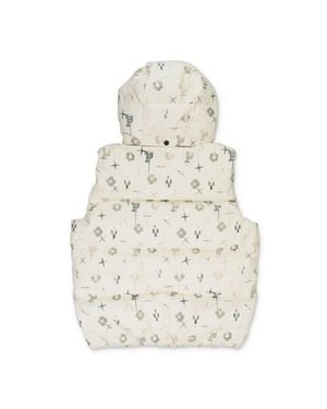 Purple Brand Printed Corduroy Aop Down & Puffer Jackets - White