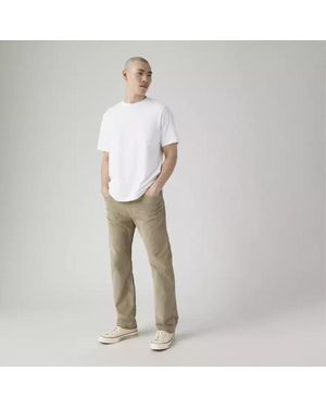 Levi's 505 Jeans Timberwolf Corduroy Stretch Regular Fit Straight Posh250 - White