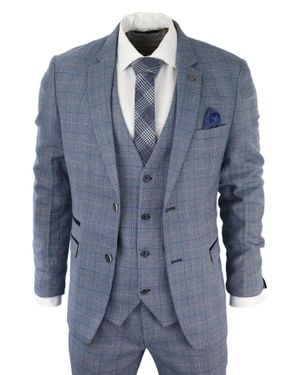Marc Darcy Harry 3 Piece Suit - Blue