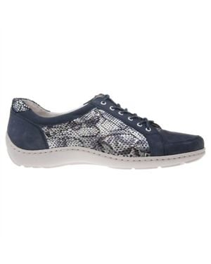 Waldläufer Janina Comfort Shoes - Blue