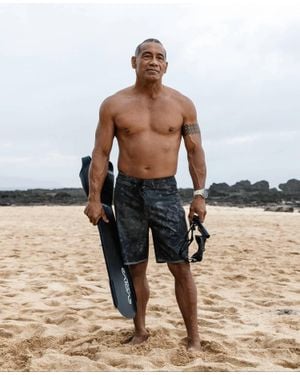Waihana W1 Board Shorts - Metallic