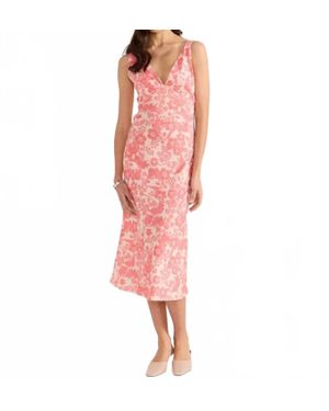 MINKPINK Petal Bias Midi Dress - Pink
