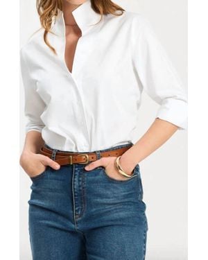 tyler boe Natalie Cotton Top - White