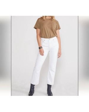 eTica Josie Crop Jean - White